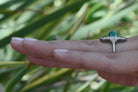 Emerald Diamond and Black Onyx Art Deco Cocktail Ring