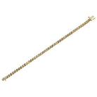 Vintage 1980s 1.50 Carats Diamond & 14k Yellow Gold S Link Tennis Bracelet