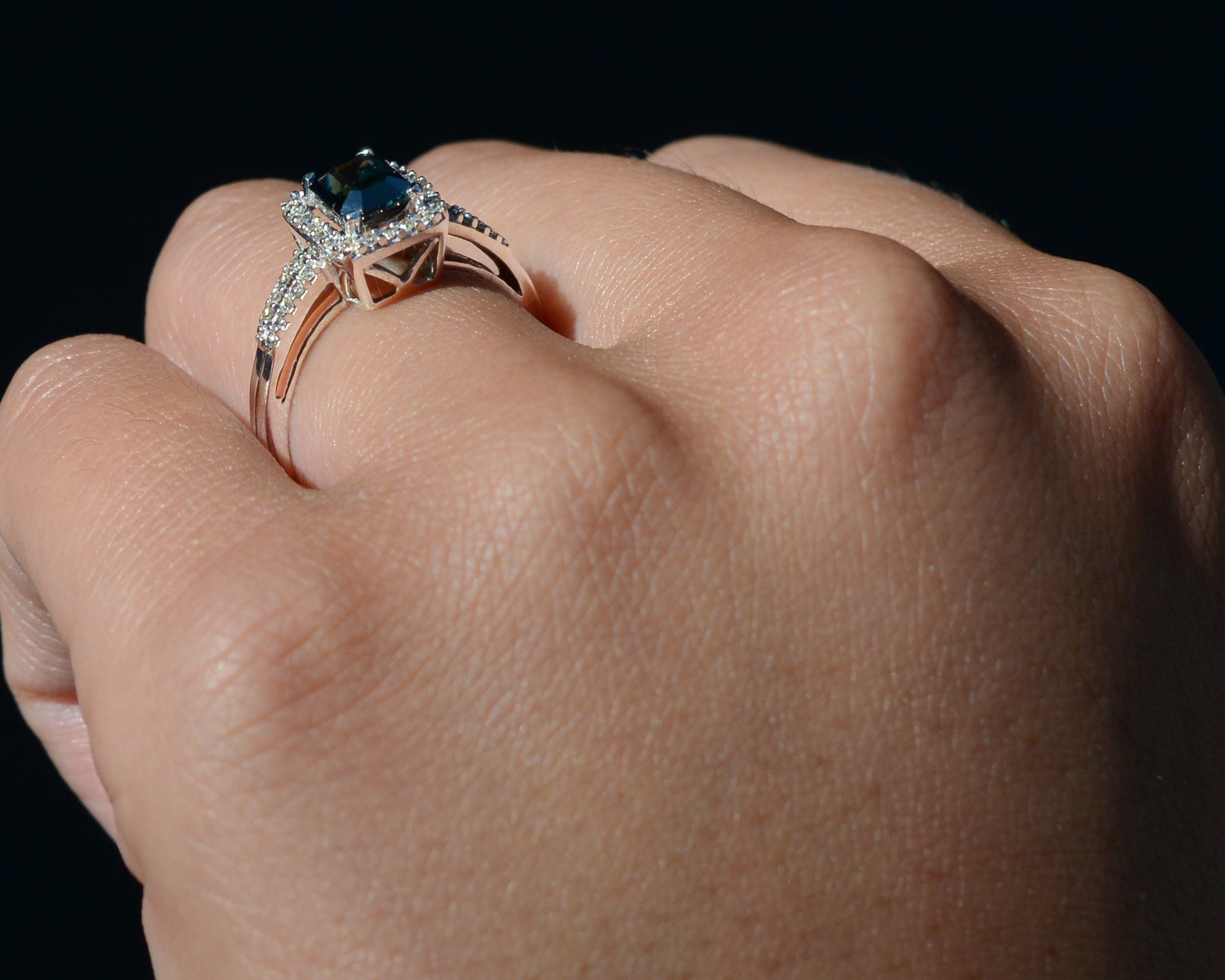 Estate 1.15 Carat Sapphire Vintage Engagement Ring