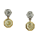 Vintage Yellow Diamond Earring