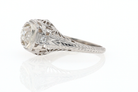 GIA Certified 3/4 Carat Diamond Art Deco Antique Filigree Engagement Ring