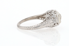 GIA Certified 3/4 Carat Diamond Art Deco Antique Filigree Engagement Ring