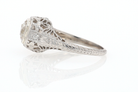 GIA Certified 3/4 Carat Diamond Art Deco Antique Filigree Engagement Ring