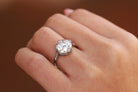 GIA Certified 3.86 Carat European Cut Diamond Art Deco Engagement Ring