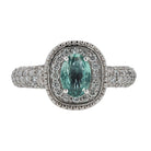 GIA Certified 0.84 Carat Alexandrite and 0.80ctw Diamond Ring