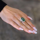 Vintage GIA Certified 8 Carat Imperial Jade Ring