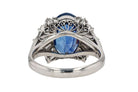 GIA Unheated 9 Carat Oval Ceylon Sapphire Cocktail Ring