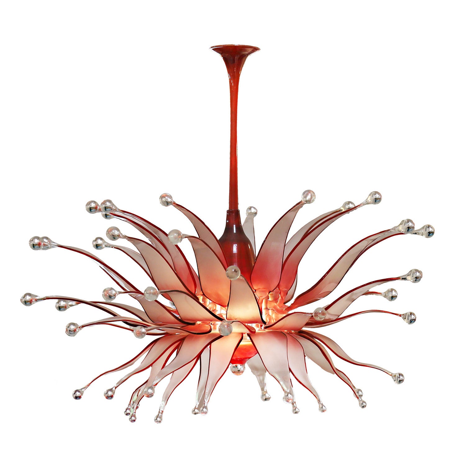 Jester Art Glass Chandelier by Tim Lindeman