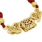 Kieselstein-Cord 18 Karat Gold Foo Dog Carnelian & Diamond Necklace