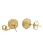 Italian Designer Marco Bicego 18k Gold Africa Stud Ball Earrings