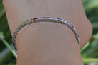 Multi Color 9 Carat Rainbow Sapphire Tennis Bracelet