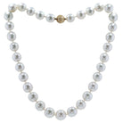 Large South Sea Pearl Necklace Strand With 18k Diamond Clasp