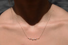 New 14k Rose Gold Diamond Branch Necklace