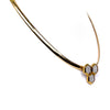 Vintage Van Cleef & Arpels 18K Yellow Gold Diamond Honeycomb Pendant 1970s