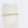 Vintage 1980s 1.50 Carats Diamond & 14k Yellow Gold S Link Tennis Bracelet