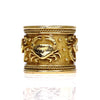 Estate Elizabeth Gage Cancer Zodiac Templar Gold Band Ring