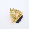 Vintage Lalaounis 18k Gold Sailboat Pin & Pendant Onassis Yacht
