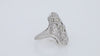 Antique Edwardian Filigree Old Mine Cut Diamond Engagement Ring