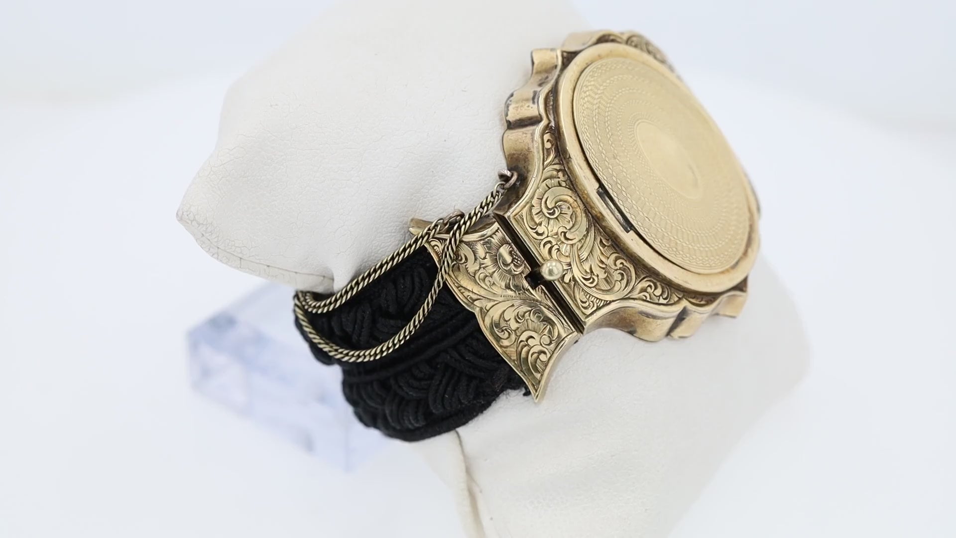 Antique Gold Rush 1850 Victorian Portrait 14k Bracelet