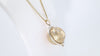 Estate 14 Karat Gold And Diamond World Globe Pendant