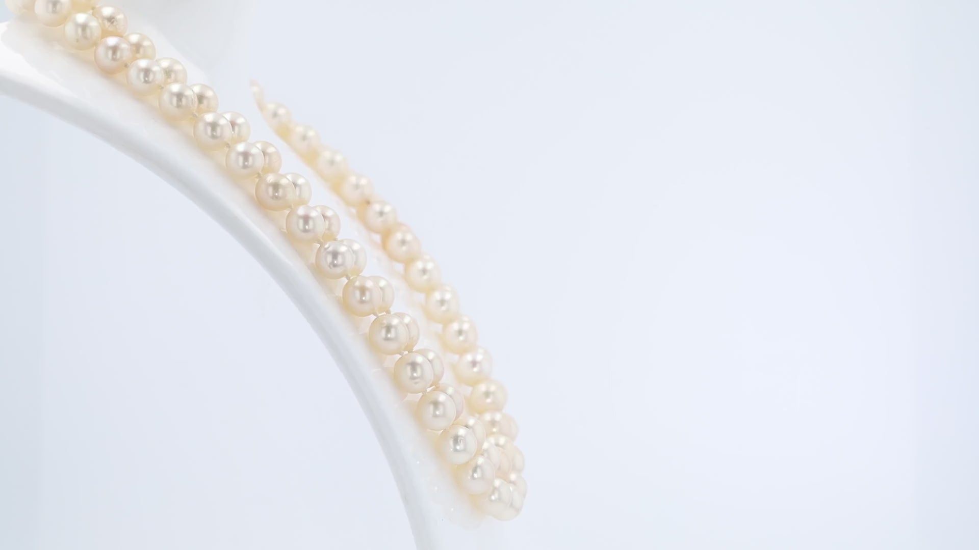 Estate 8-8.5mm Double Strand Akoya Pearl Necklace