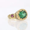 Alex Sepkus Estate 3.66 Carat Green Tourmaline Little Windows 18k Ring
