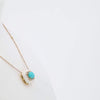 Turquoise Diamond & Enamel 18k Gold Necklace