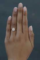 Rose Gold 1/2 Carat Diamond Cluster Engagement Ring