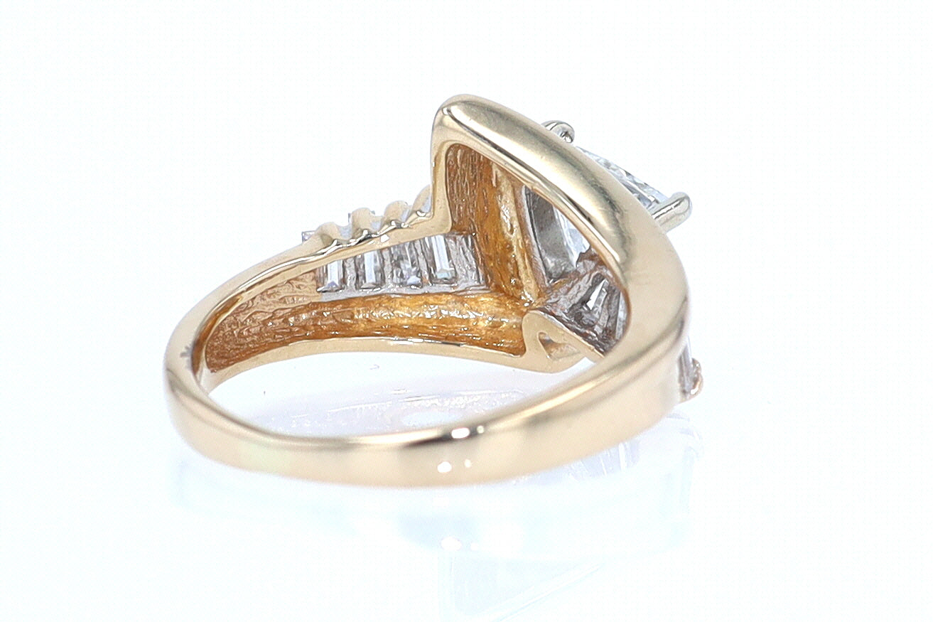Star Trek Trillion Diamond Engagement Ring