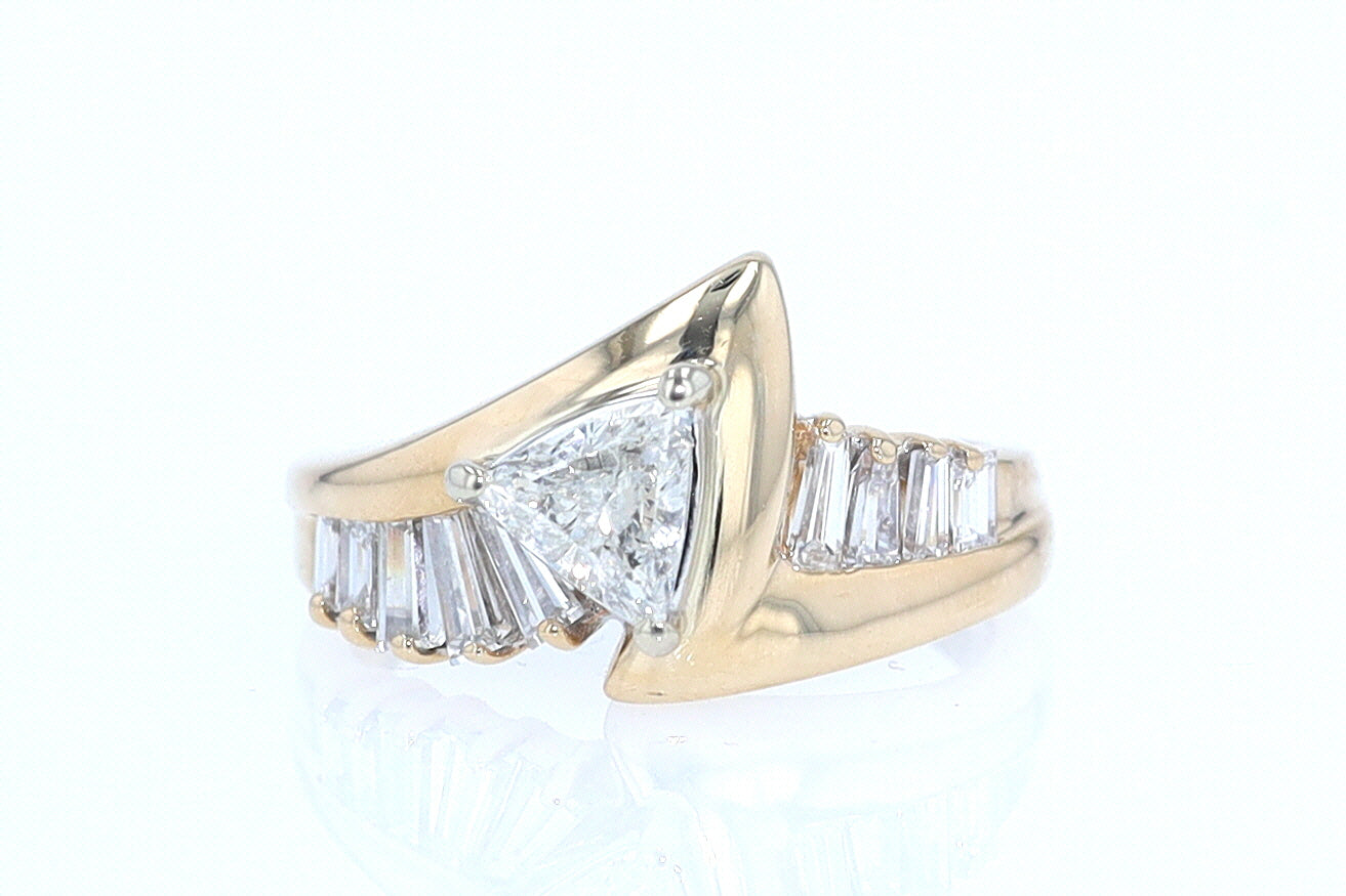 Star Trek Trillion Diamond Engagement Ring