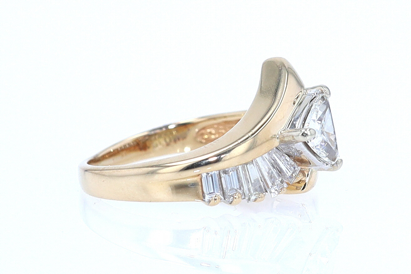 Star Trek Trillion Diamond Engagement Ring