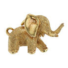 Yellow Gold Elephant Charm