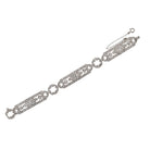 Vintage 1920s 4 Carats Antique Diamond Platinum Art Deco Bracelet