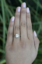 Vintage 2 Carat Emerald Cut Diamond Engagement Ring