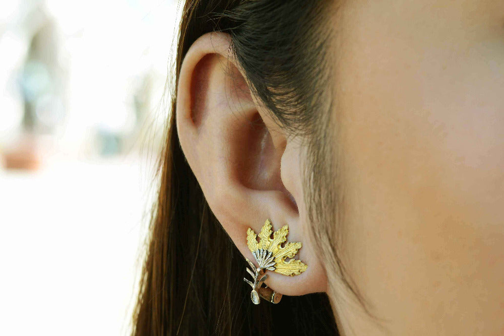 Buccellati Foglia Cardo Earrings