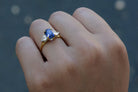 Vintage Ceylon Sapphire And Diamond Ring