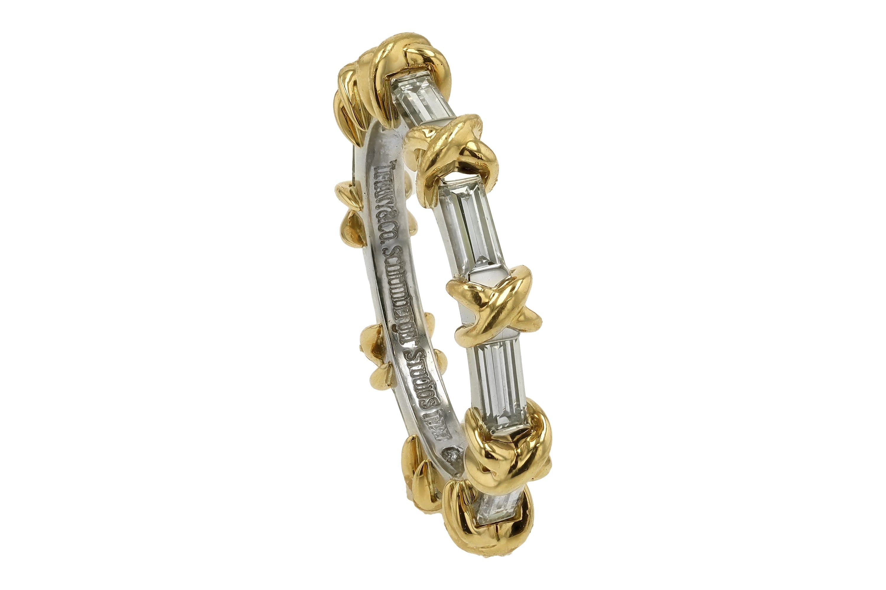 Vintage Tiffany & Co Schlumberger Size 7.5 Diamond Eternity Band