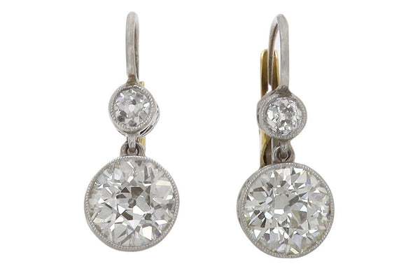 Art Deco Diamond Earrings