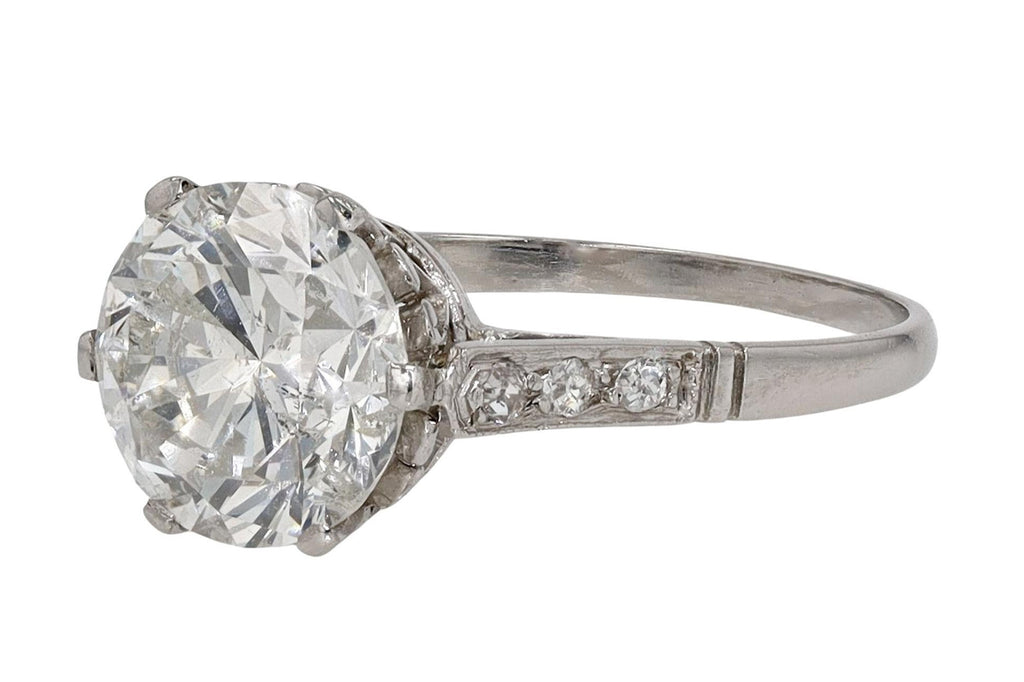 2 Carat Art Deco Engagement Ring