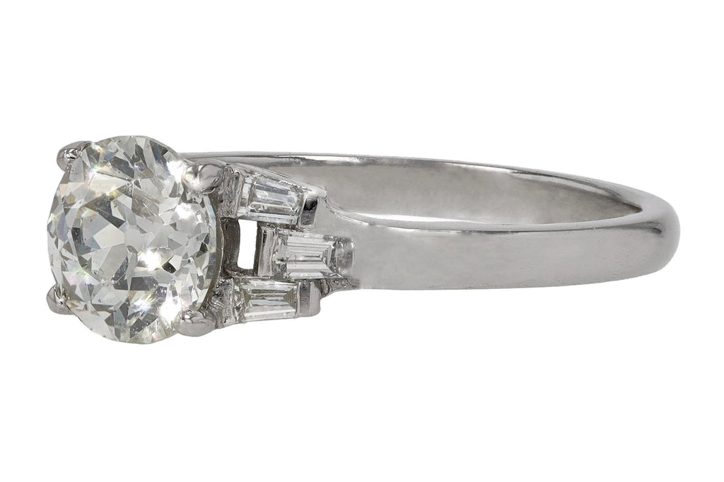 1 Carat Art Deco Engagement Ring 