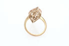 Elongated Edwardian Filigree Diamond Navette Ring