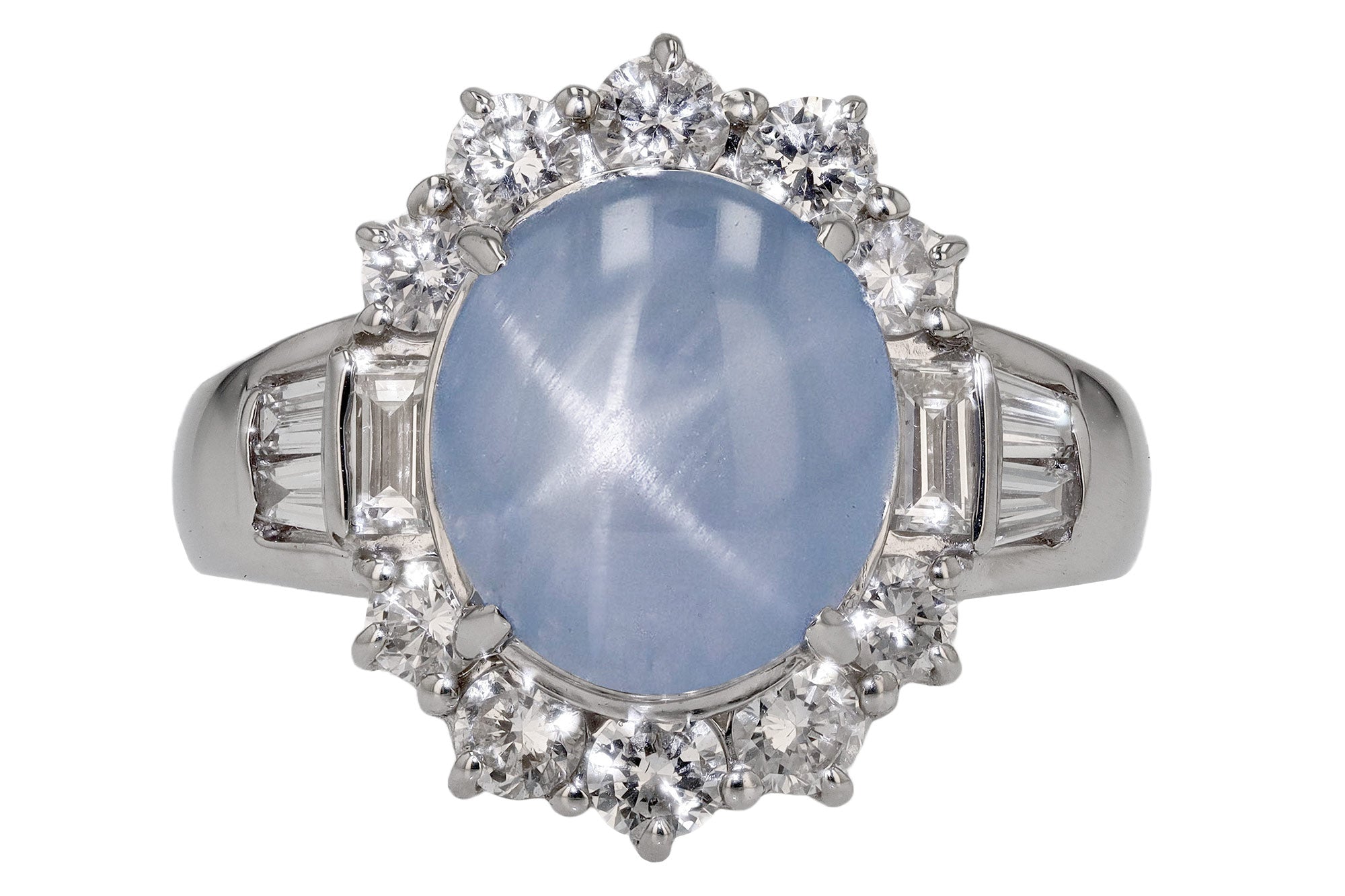 Antique Star Sapphire Engagement Ring