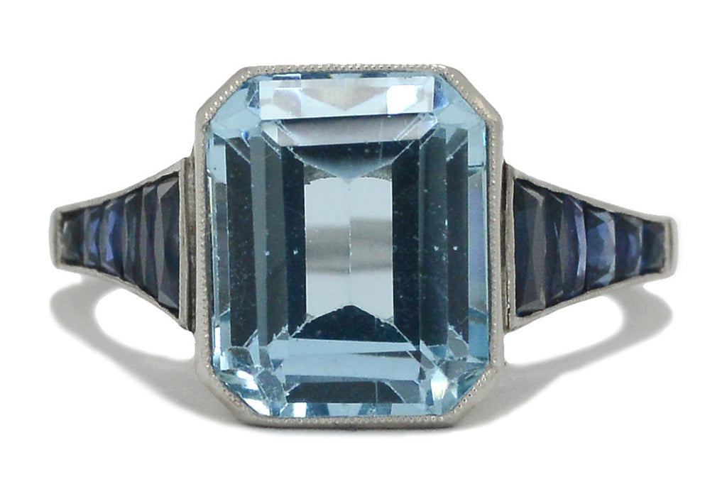 Aquamarine Engagement Ring