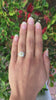 A light yellow diamond Art Deco engagement ring.