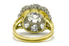 Dallas Antique Cluster Diamond Engagement Ring 3.5 Carats 18K Gold Victorian