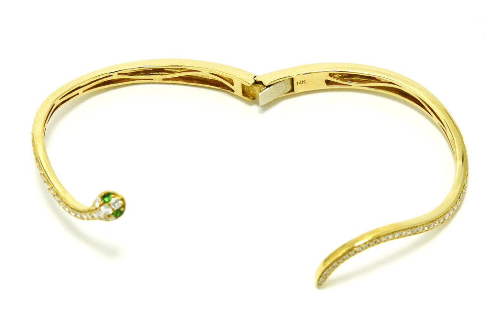 This bangle's Egyptian Revival style is reminiscent of Cleopatra.