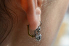 Art Deco Style Diamond Drop Earrings 2.86 Ctw Lever Backs